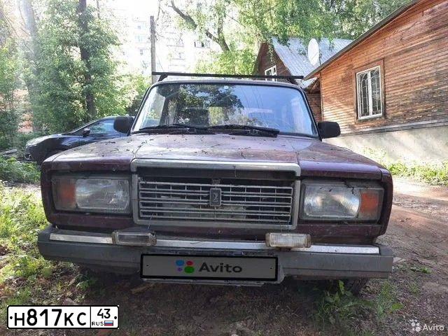 Фото автомобиля LADA 2107, 2003 — госномер В632ТС43. Цвет: ТЕМНО-БОРДОВЫЙ