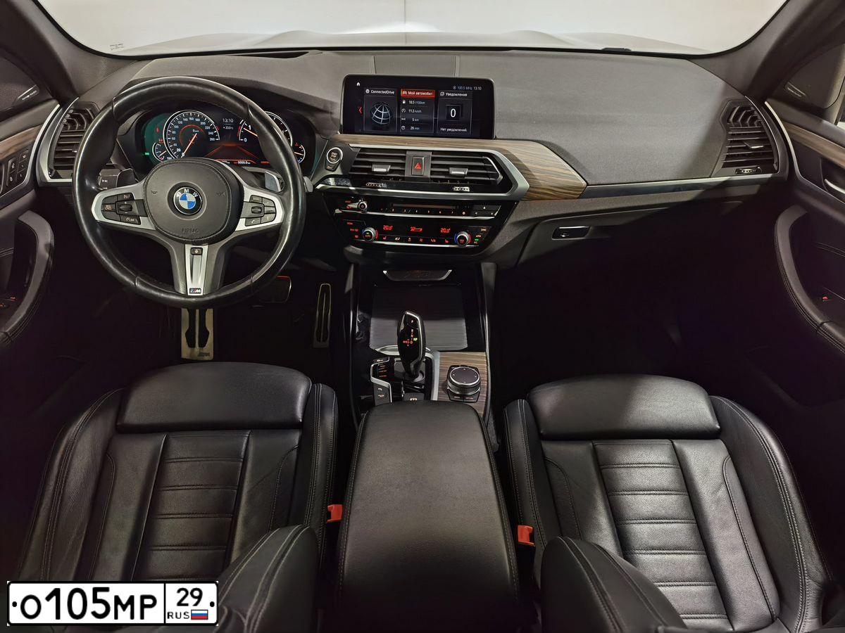 Фото автомобиля BMW X3, 2018 — госномер Н034РС198. Цвет: СЕРЫЙ