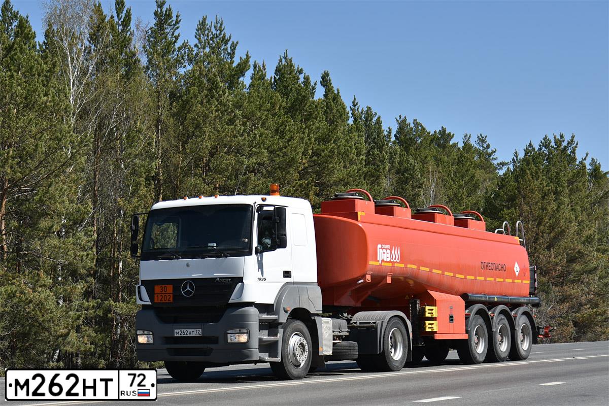 Фото автомобиля MERCEDES AXOR, 2007 — госномер М262НТ72. Цвет: Белый