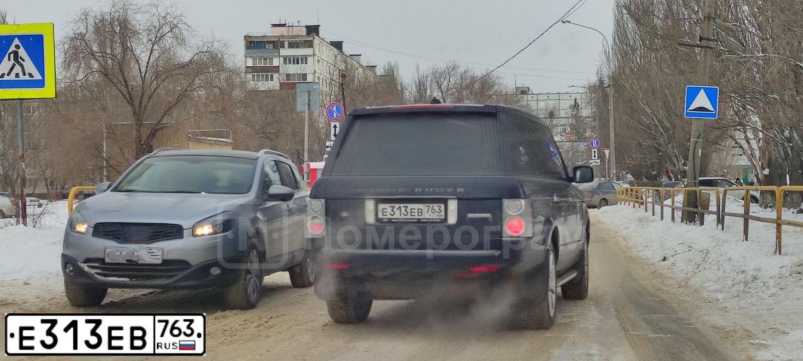 Фото автомобиля LANDROVER RANGE ROVER, 2008 — госномер Р222ЕС163. Цвет: ТЕМНО-СИНИЙ