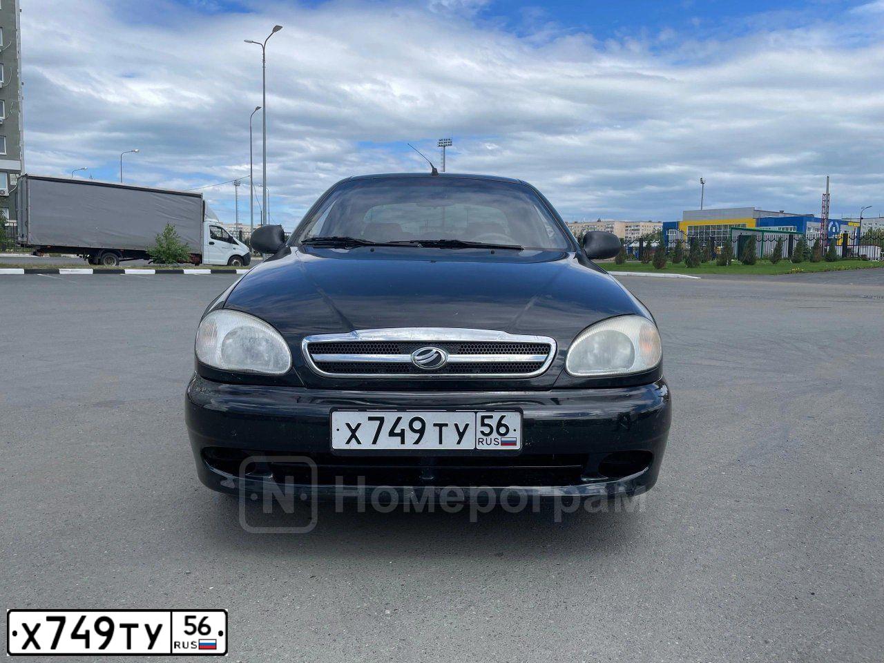 Фото автомобиля ZAZ CHANCE, 2010 — госномер Х749ТУ56. Цвет: ЧЕРНЫЙ