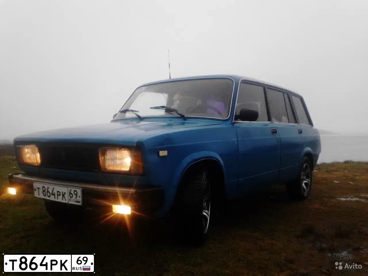 Фото автомобиля LADA 2104, 1987 — госномер Т864РК69. Цвет: голубой