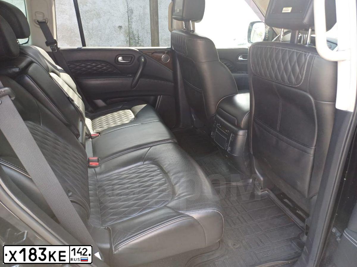 Фото автомобиля INFINITI QX80, 2018 — госномер Н117ВС763. Цвет: ЧЕРНЫЙ