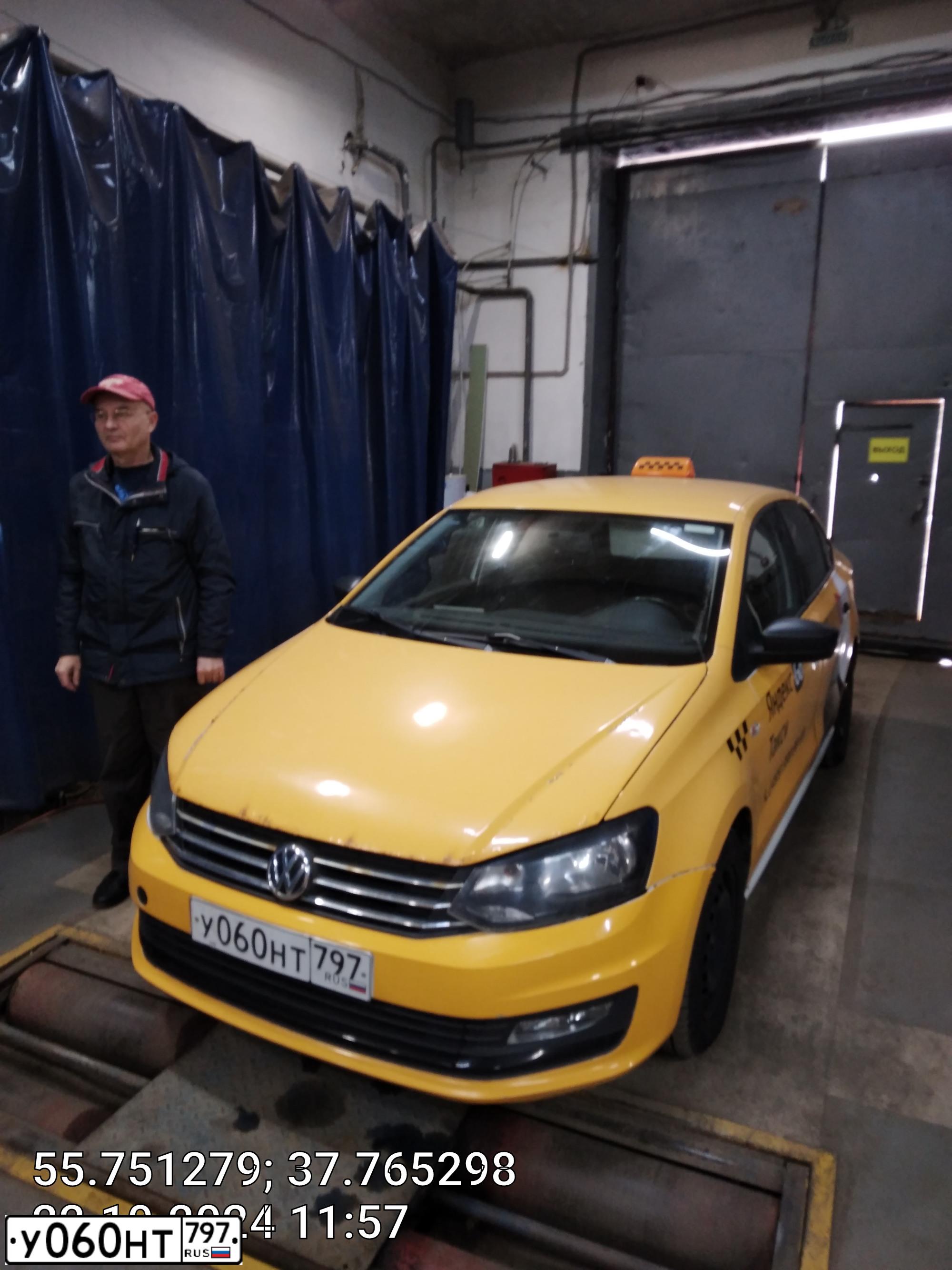 Фото автомобиля VOLKSWAGEN POLO, 2019 — госномер У060НТ797. Цвет: ЖЁЛТЫЙ