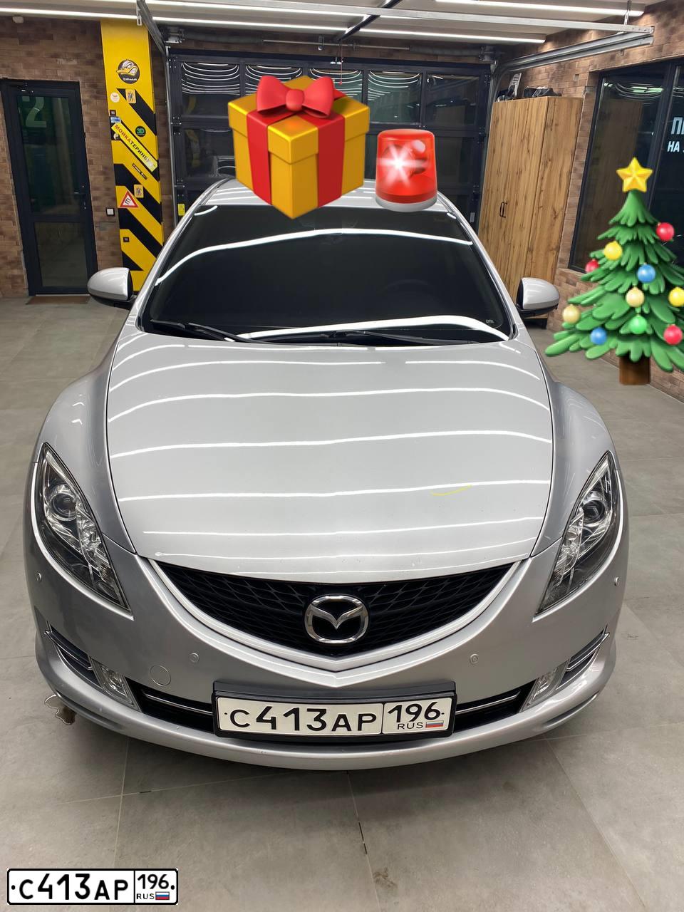 Фото автомобиля MAZDA 6, 2008 — госномер С662НА45. Цвет: СВЕТЛО СЕРЫЙ