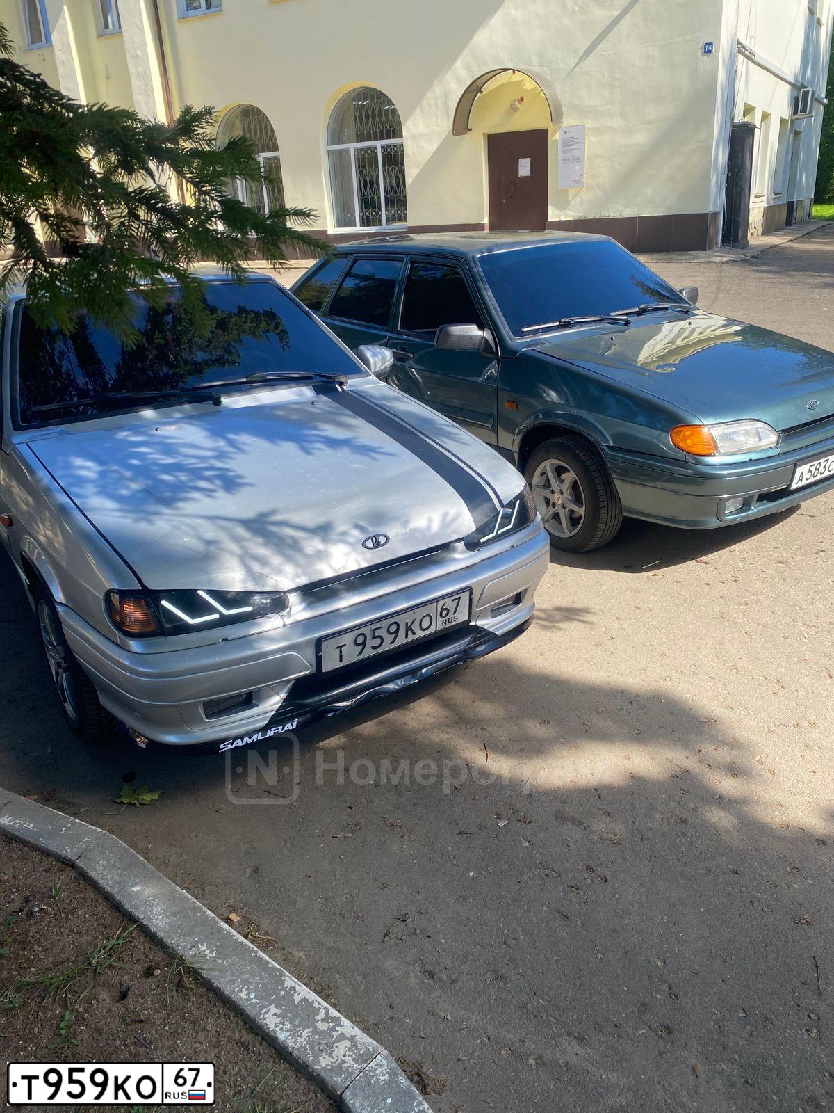 Фото автомобиля LADA 2114 SAMARA, 2008 — госномер Т959КО67. Цвет: СВЕТЛО-СЕРЕБРИСТЫЙ МЕТАЛЛ