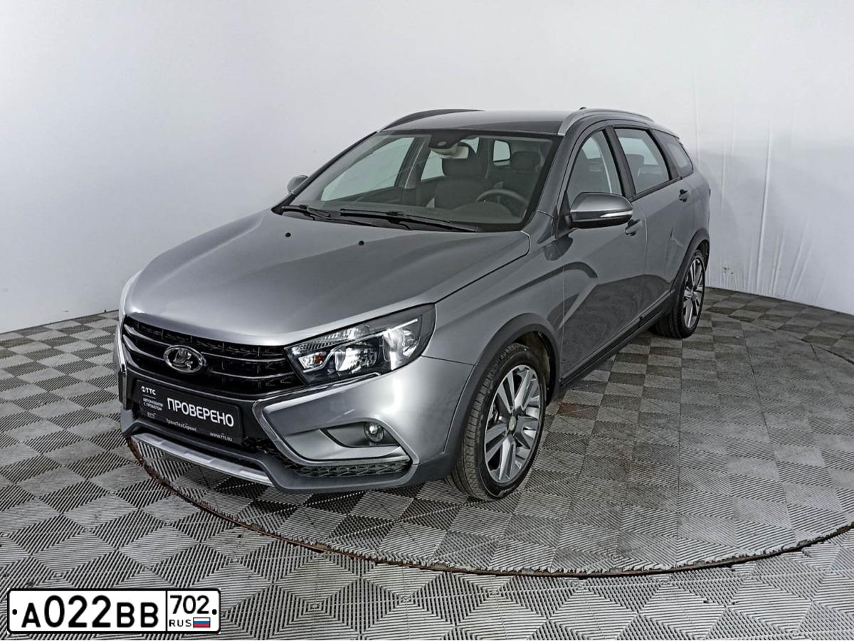 Фото автомобиля LADA VESTA, 2019 — госномер А022ВВ702. Цвет: Серый