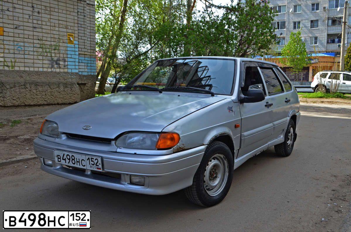 Фото автомобиля LADA 2114 SAMARA, 2004 — госномер В498НС152. Цвет: СВЕТЛО-СЕРЫЙ