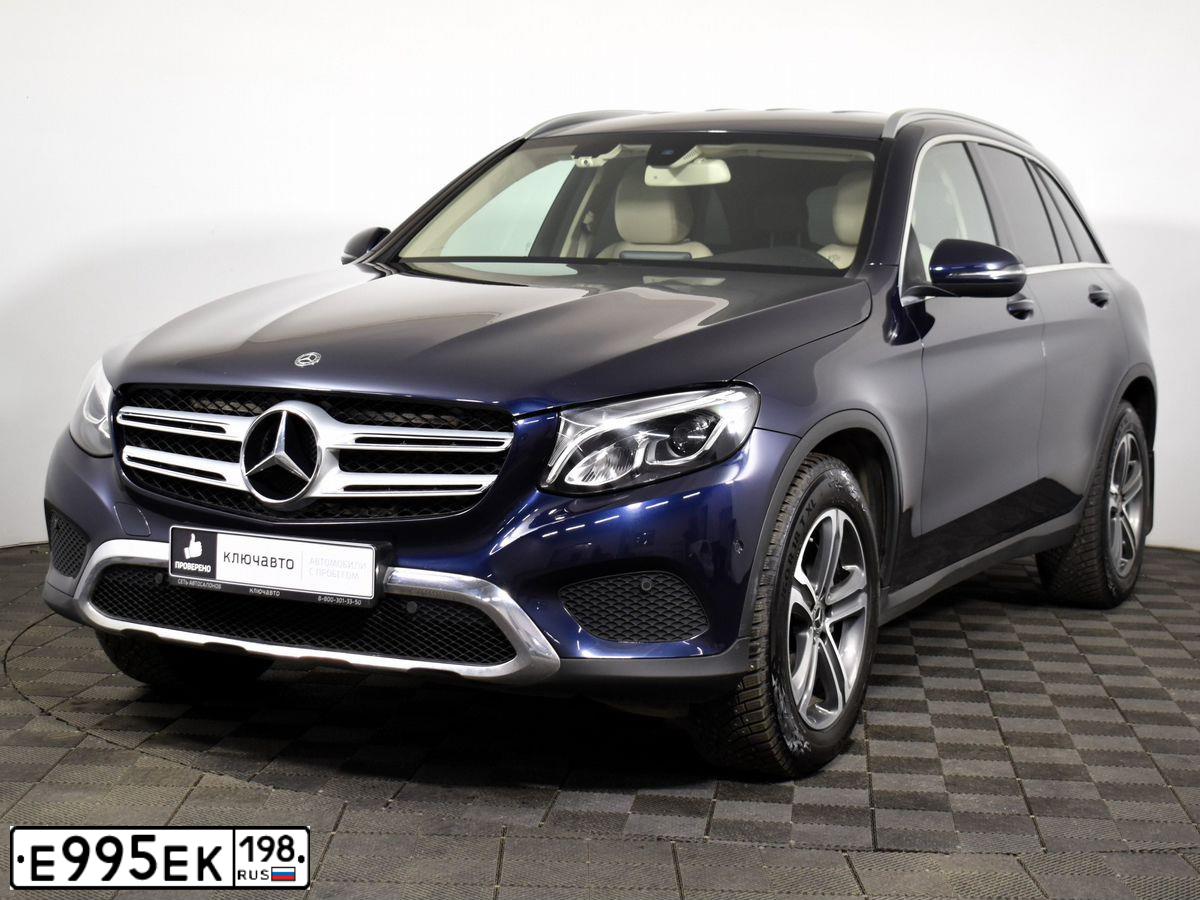 Фото автомобиля MERCEDES GLC-KLASSE, 2019 — госномер С098НТ198. Цвет: синий