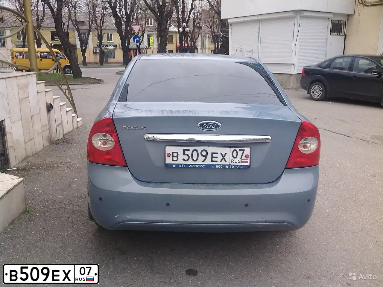 Фото автомобиля FORD FOCUS, 2008 — госномер В788МЕ193. Цвет: СЕРО-ГОЛУБОЙ