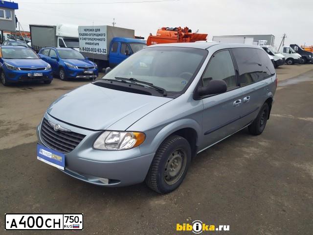 Фото автомобиля CHRYSLER VOYAGER, 2003 — госномер В212ТВ33. Цвет: СВЕТЛО-ГОЛУБОЙ