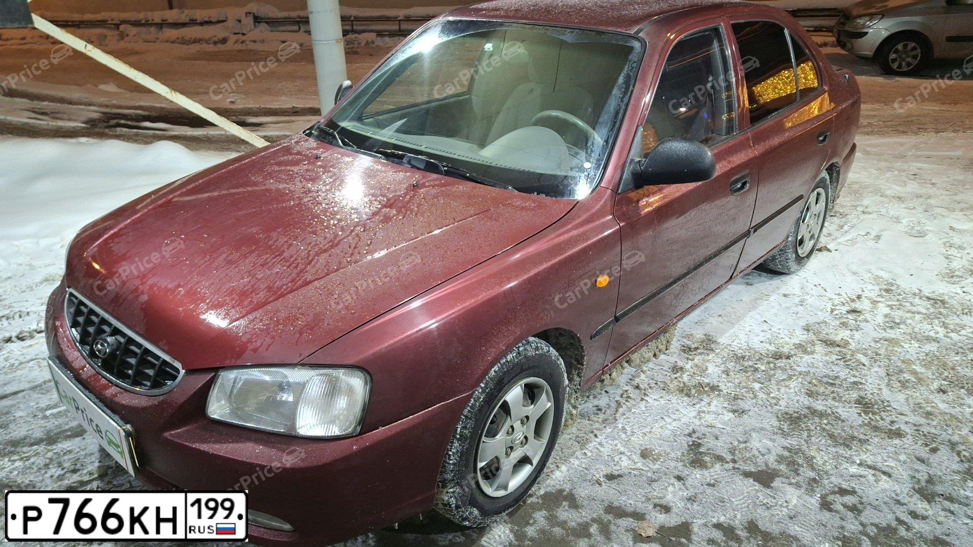 Фото автомобиля TAGAZ ACCENT, 2008 — госномер Р780ОР790. Цвет: Красный