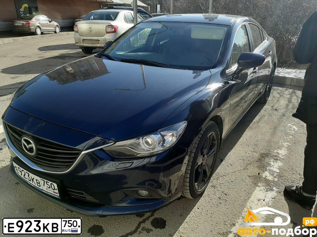 Фото автомобиля MAZDA 6, 2014 — госномер О615АР71. Цвет: синий
