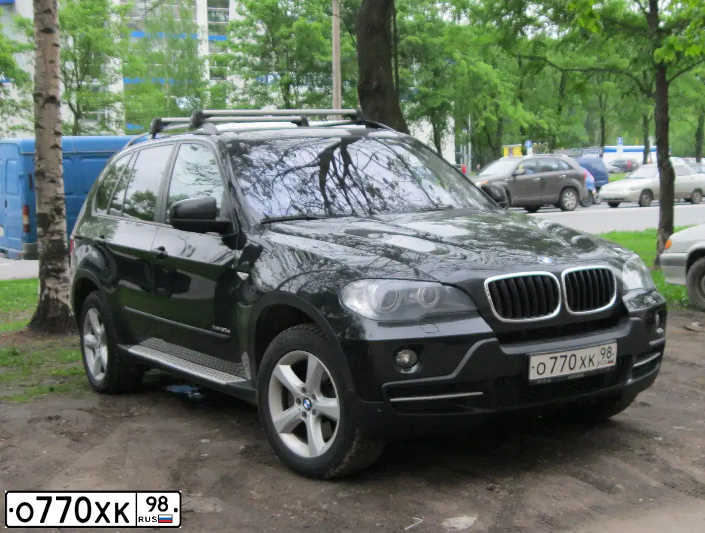 Фото автомобиля BMW X5, 2009 — госномер Е659КЕ761. Цвет: ЧЕРНЫЙ