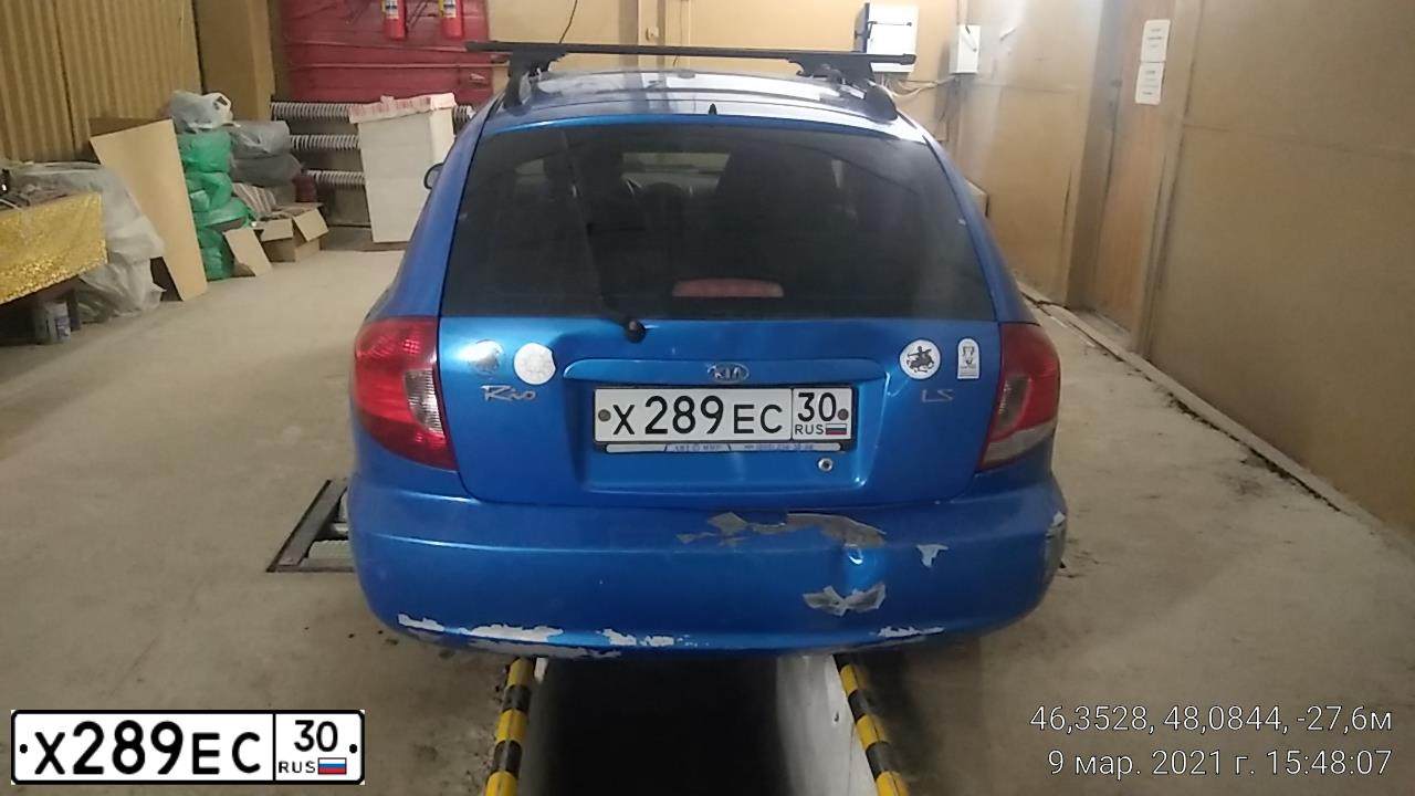 Фото автомобиля KIA RIO, 2005. Цвет: голубой