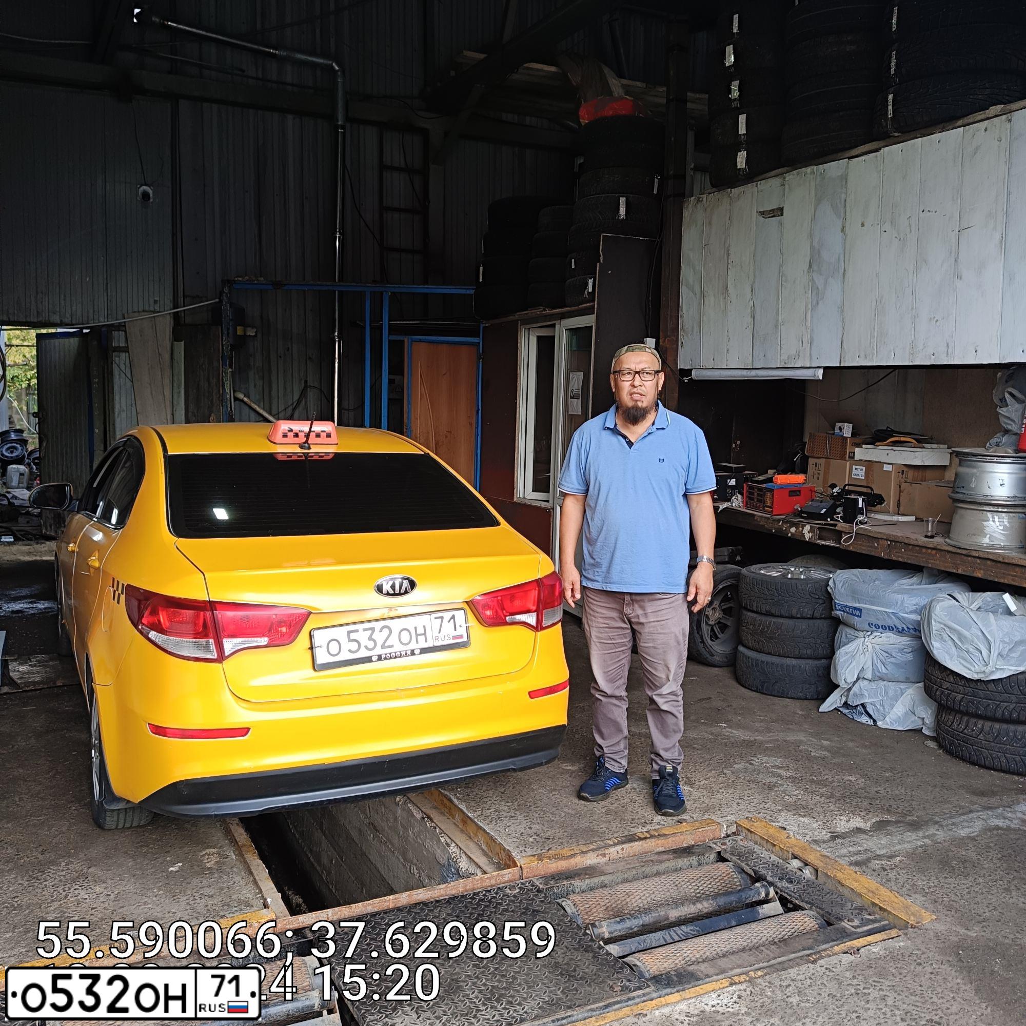 Фото автомобиля KIA RIO, 2016 — госномер О532ОН71. Цвет: ЖЁЛТЫЙ