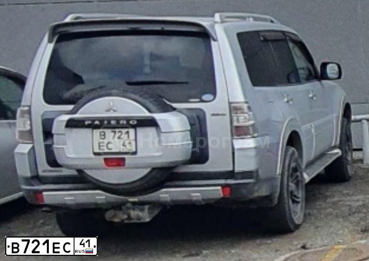 Фото автомобиля MITSUBISHI PAJERO, 2008 — госномер А541УА750. Цвет: СЕРЕБРИСТЫЙ