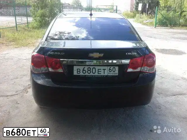 Фото автомобиля CHEVROLET CRUZE, 2011 — госномер К806СМ53. Цвет: ЧЕРНЫЙ
