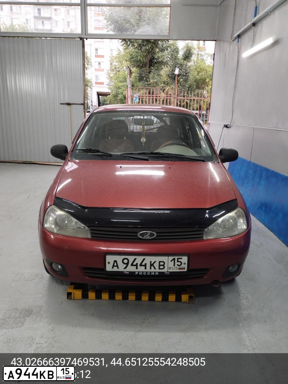 Фото автомобиля LADA 1119 KALINA, 2007 — госномер У048УА93. Цвет: СЕРЕБРИСТО КРАСНЫЙ
