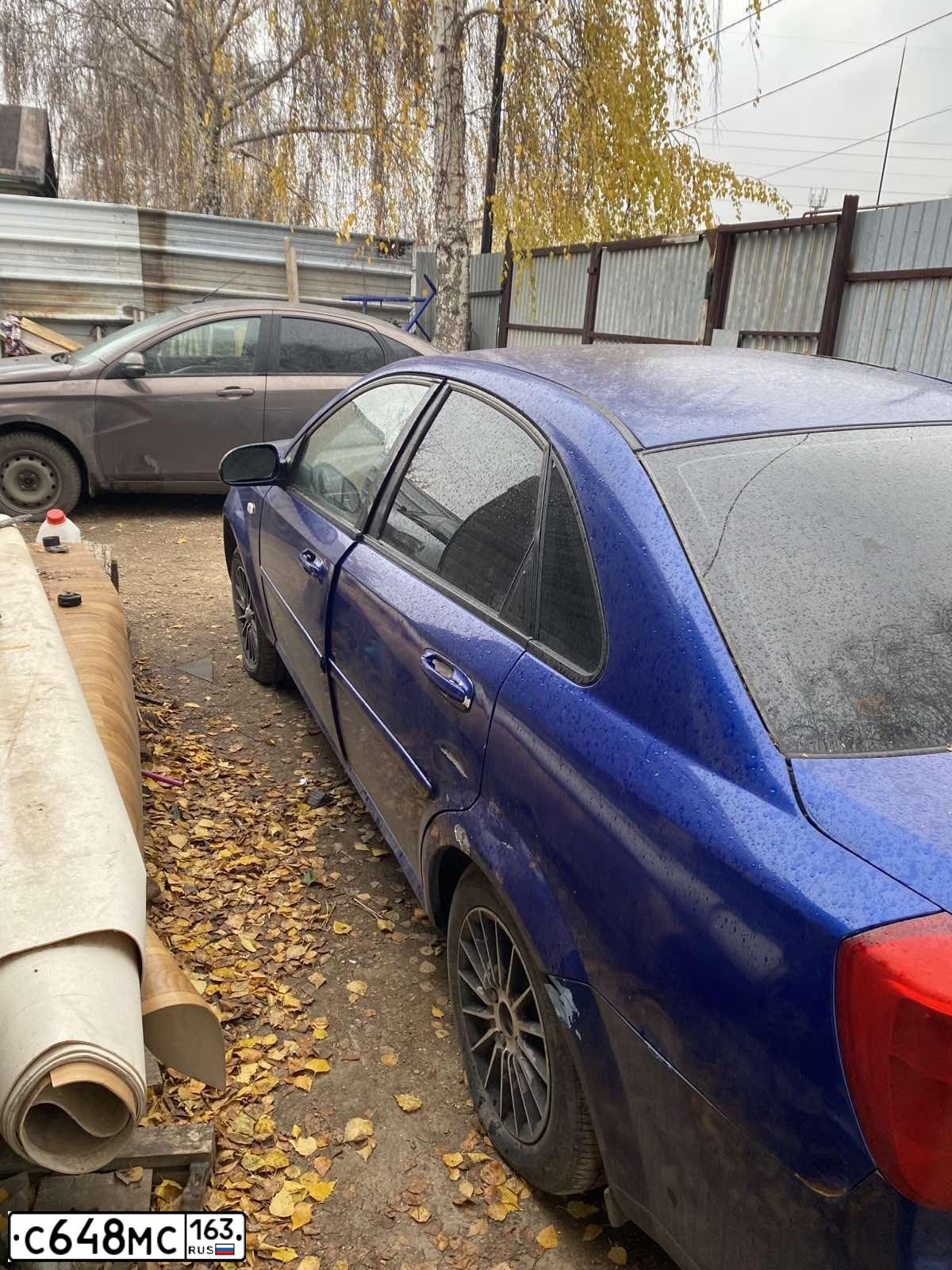 Фото автомобиля CHEVROLET LACETTI, 2007 — госномер С648МС163. Цвет: синий