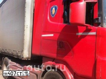 Фото автомобиля SCANIA SERIE R /4X2/, 2011 — госномер Н407СТ48. Цвет: Красный