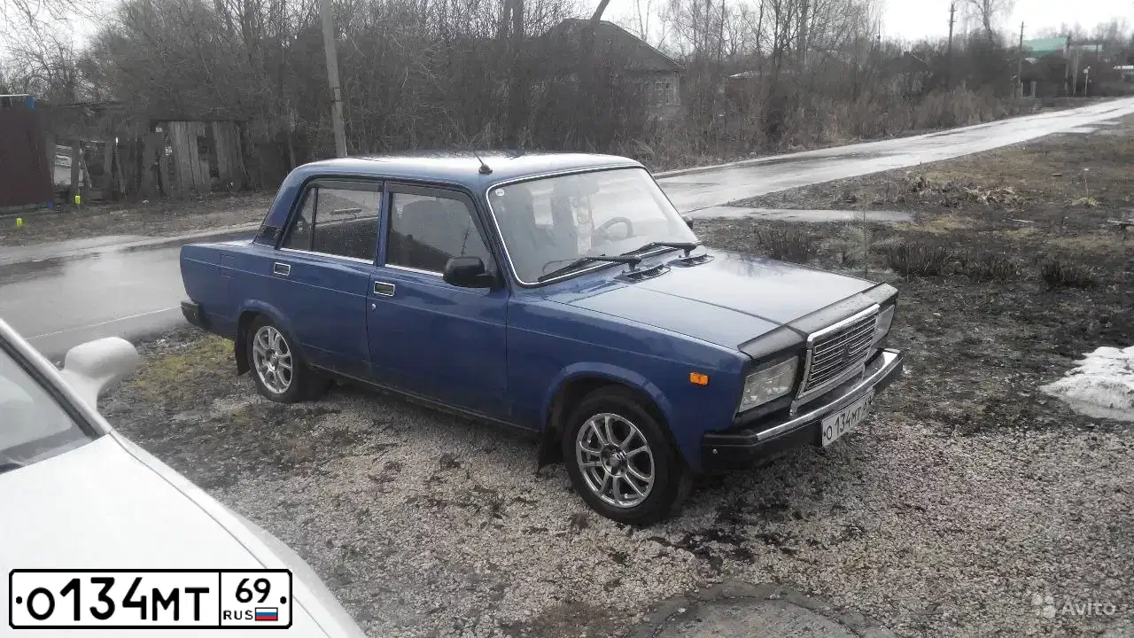 Фото автомобиля LADA 2107, 2006 — госномер Т020СН71. Цвет: синий