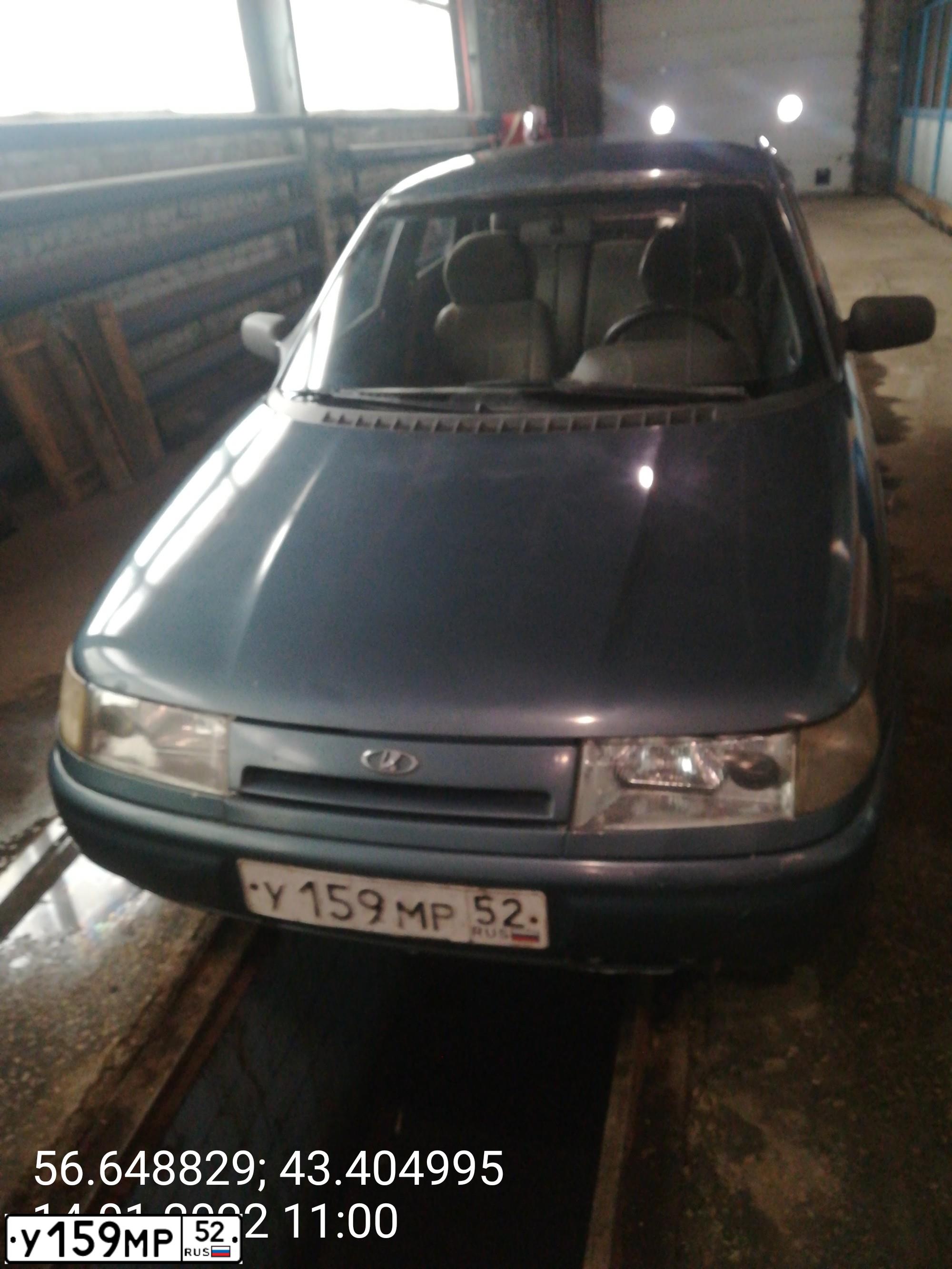 Фото автомобиля LADA 2110, 2000 — госномер У159МР52. Цвет: СЕРО-СИНИЙ
