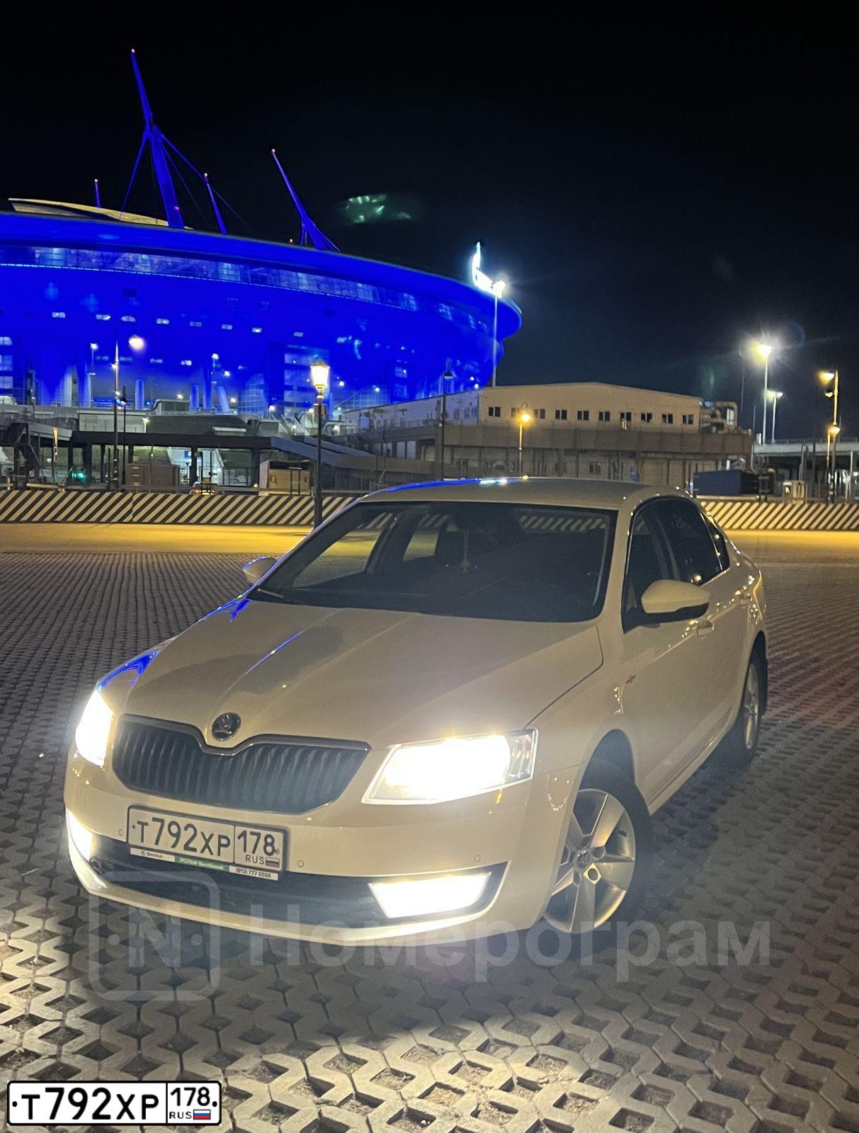 Фото автомобиля SKODA OCTAVIA, 2016 — госномер Т792ХР178