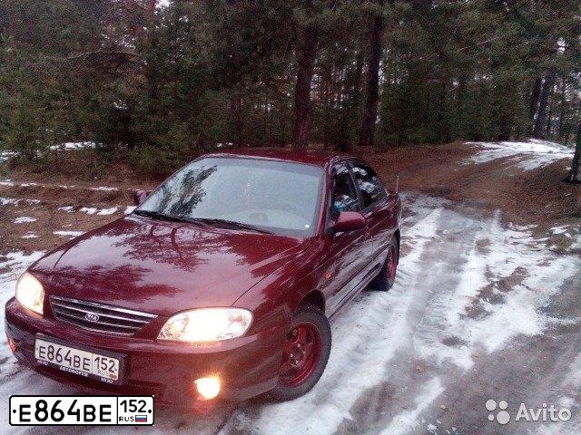 Фото автомобиля KIA SPECTRA, 2007 — госномер Е864ВЕ152. Цвет: КРАСНЫЙ