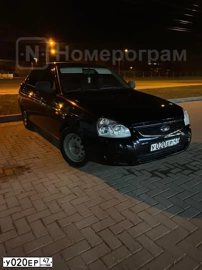 Фото автомобиля LADA 2172 PRIORA, 2011 — госномер Р946АУ68. Цвет: Сине-Черный