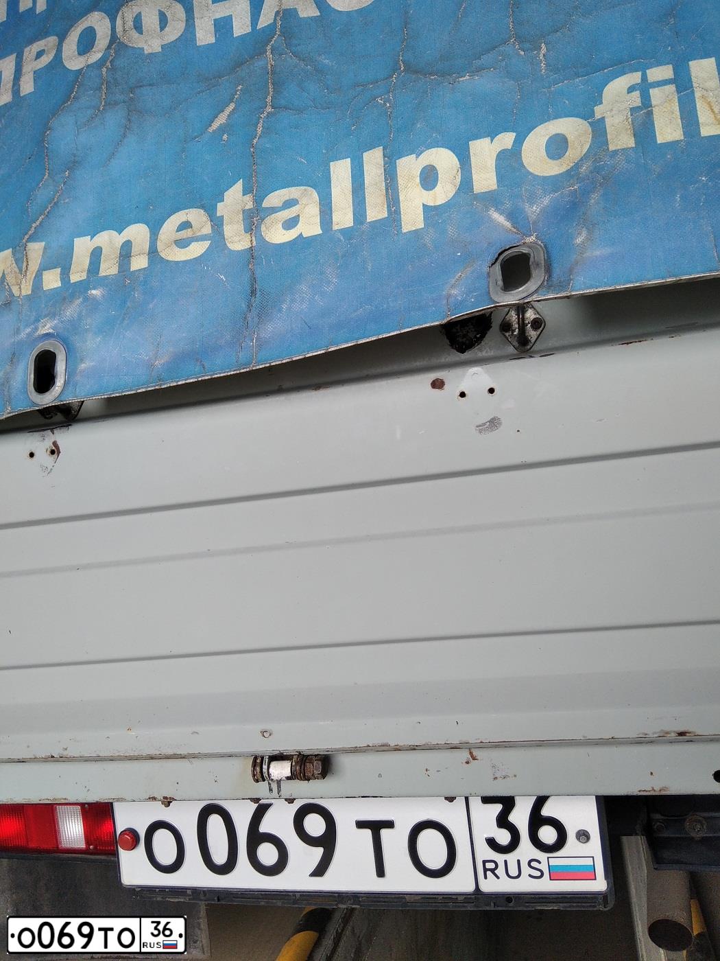 Фото автомобиля GAZ 3302 EL, 2009 — госномер О069ТО36. Цвет: Белый