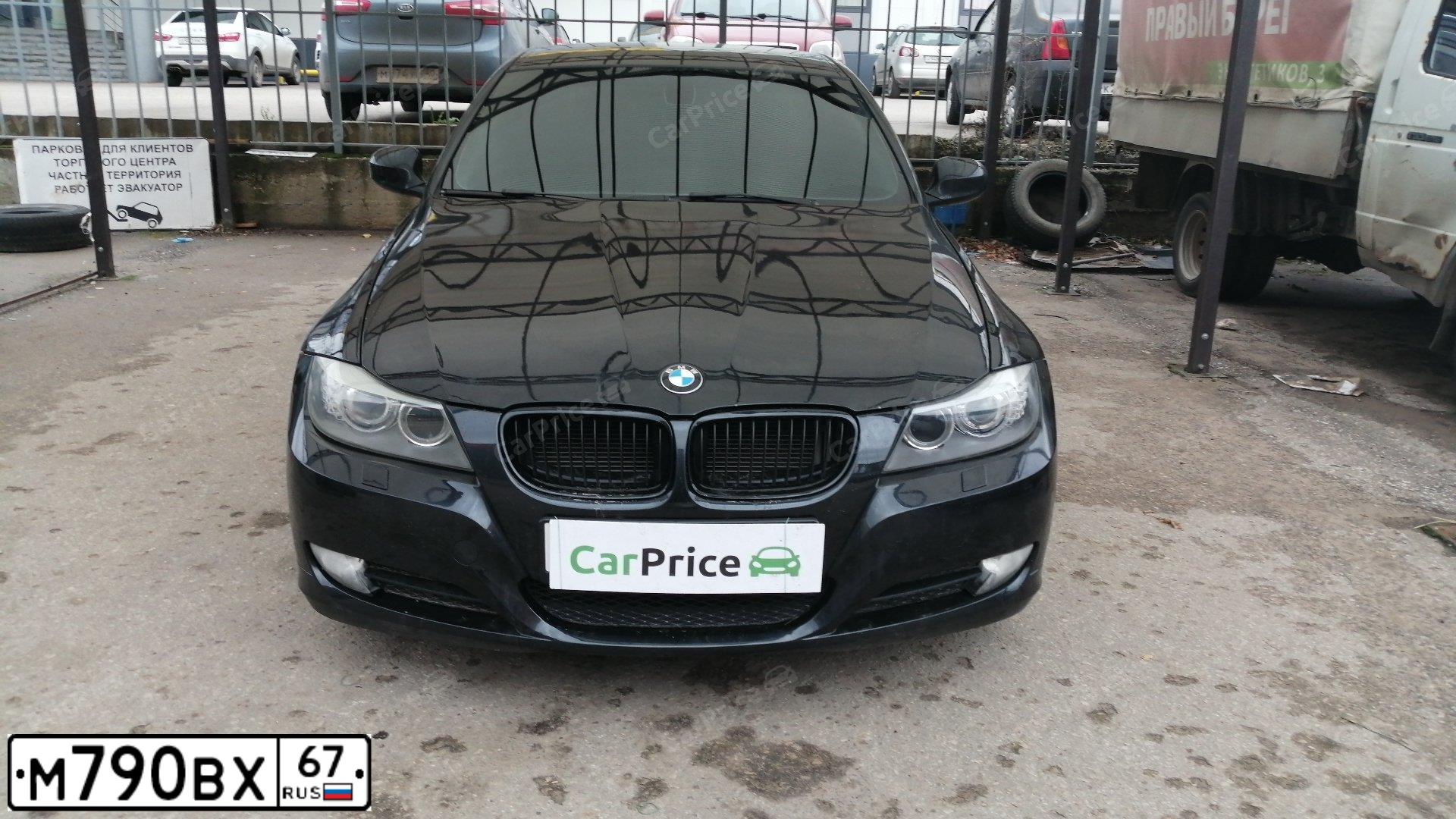 Фото автомобиля BMW SERIE 3, 2011 — госномер М390РС190. Цвет: ЧЕРНЫЙ