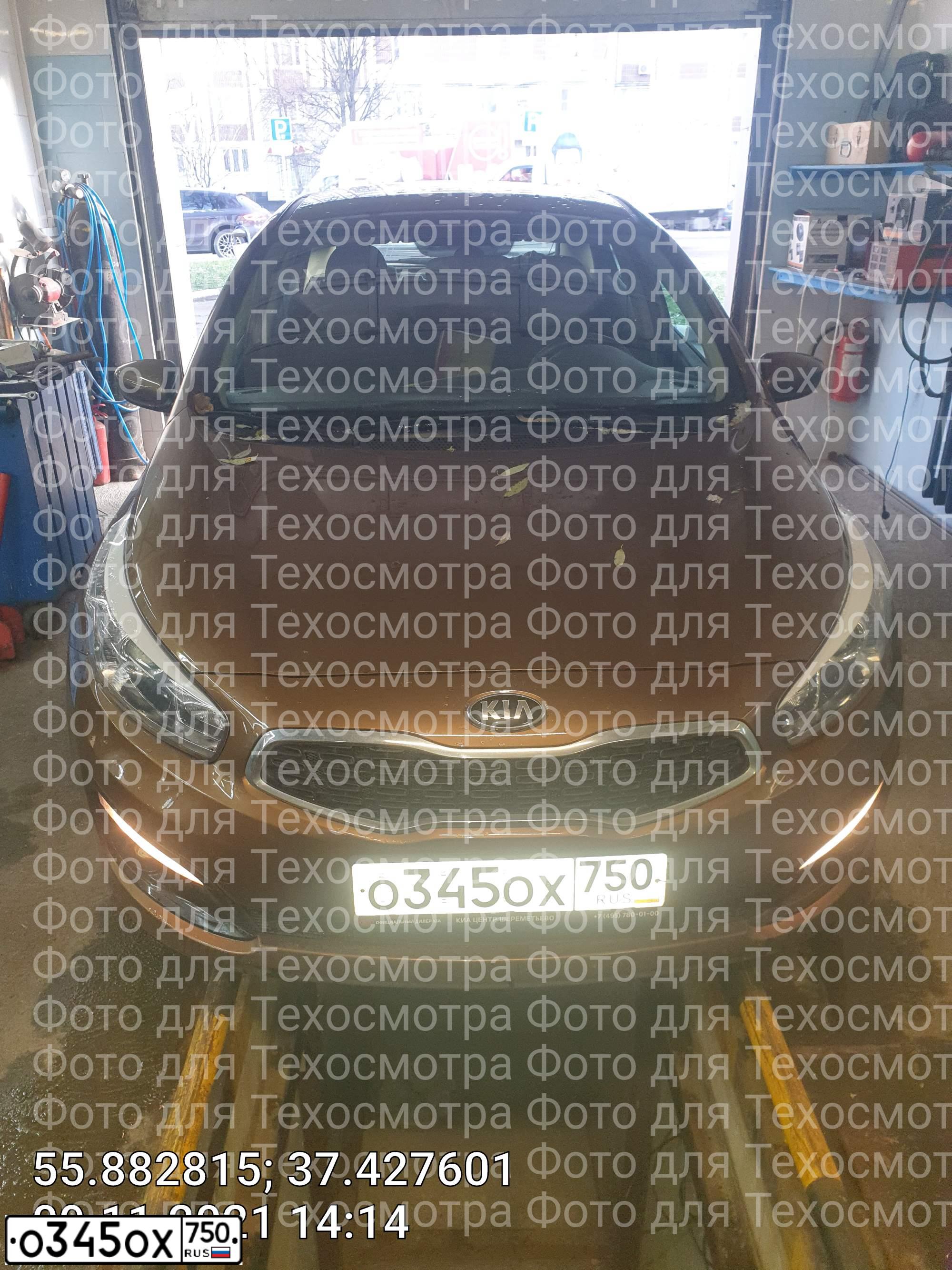 Фото автомобиля KIA CEE'D, 2017 — госномер О345ОХ750. Цвет: КОРИЧНЕВЫЙ