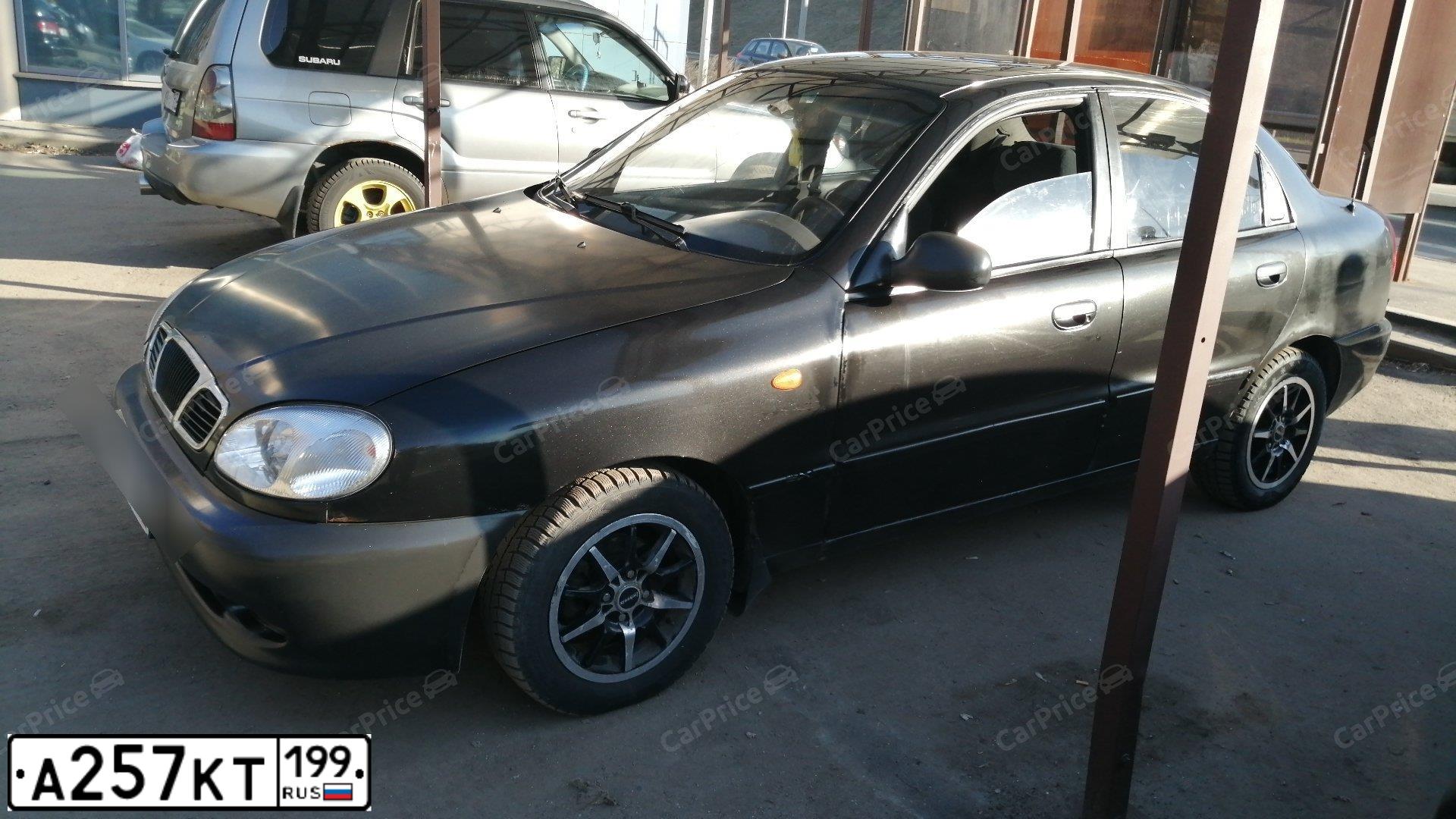 Фото автомобиля ZAZ Z LANOS, 2008 — госномер А257КТ199. Цвет: ЧЕРНЫЙ