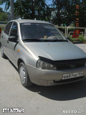 Фото автомобиля LADA 1118 KALINA, 2006 — госномер В687НК154. Цвет: БЕЖЕВО-СЕРЫЙ