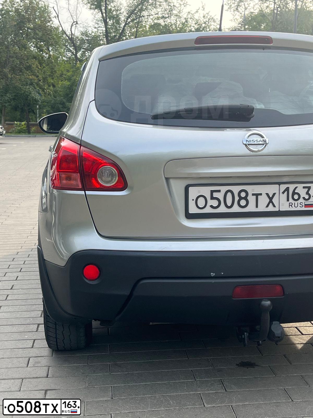 Фото автомобиля NISSAN QASHQAI, 2008 — госномер О508ТХ163. Цвет: серебристый