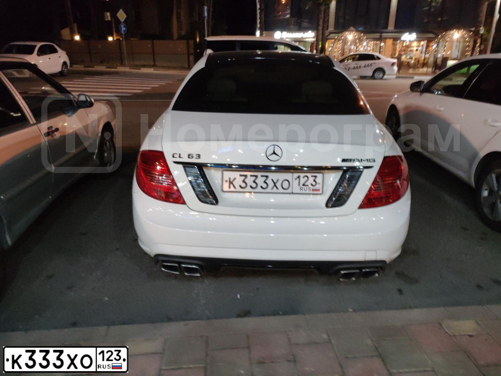 Фото автомобиля MERCEDES CL-KLASSE, 2007 — госномер Р294НМ761. Цвет: Белый
