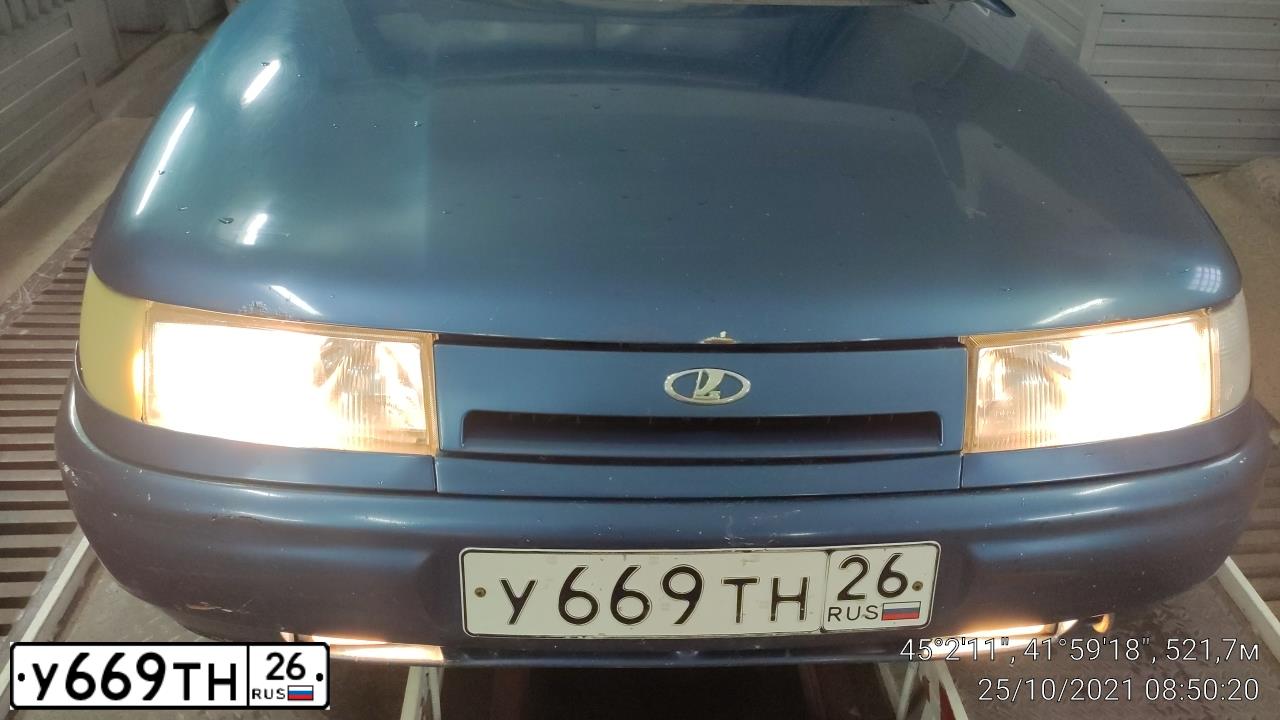 Фото автомобиля LADA 2110, 2004 — госномер У669ТН26. Цвет: СИНЕ-ЗЕЛЕНЫЙ