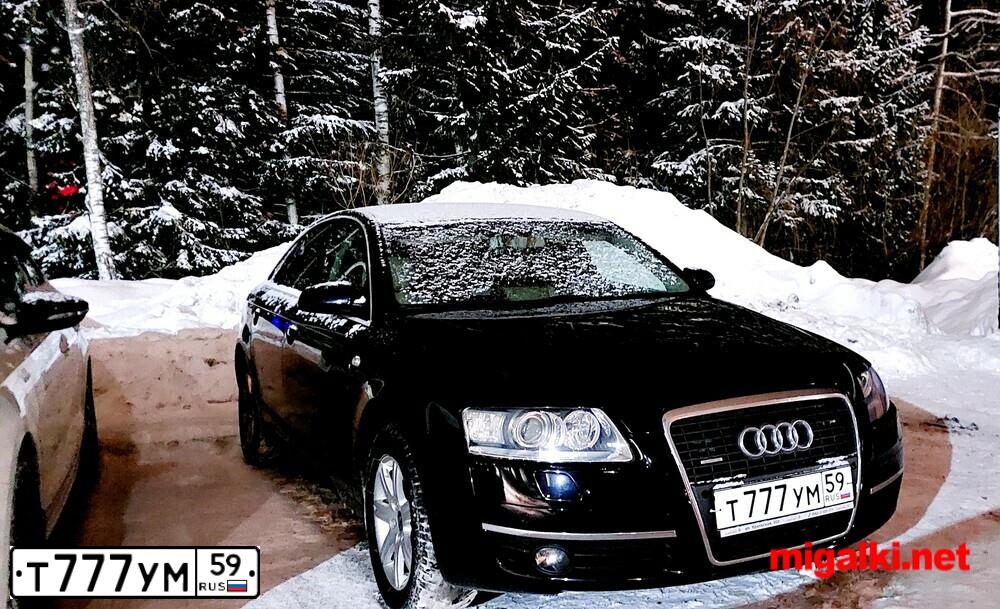 Фото автомобиля AUDI A6, 2007 — госномер Т839РК59. Цвет: ЧЕРНЫЙ