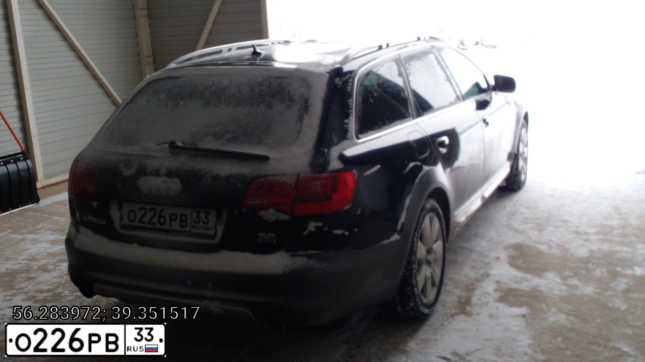 Фото автомобиля AUDI ALLROAD, 2007 — госномер В071УС01. Цвет: ЧЕРНЫЙ