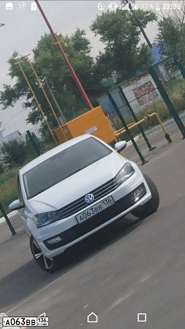 Фото автомобиля VOLKSWAGEN POLO, 2018 — госномер А063ВВ136. Цвет: БЕЛЫЙ