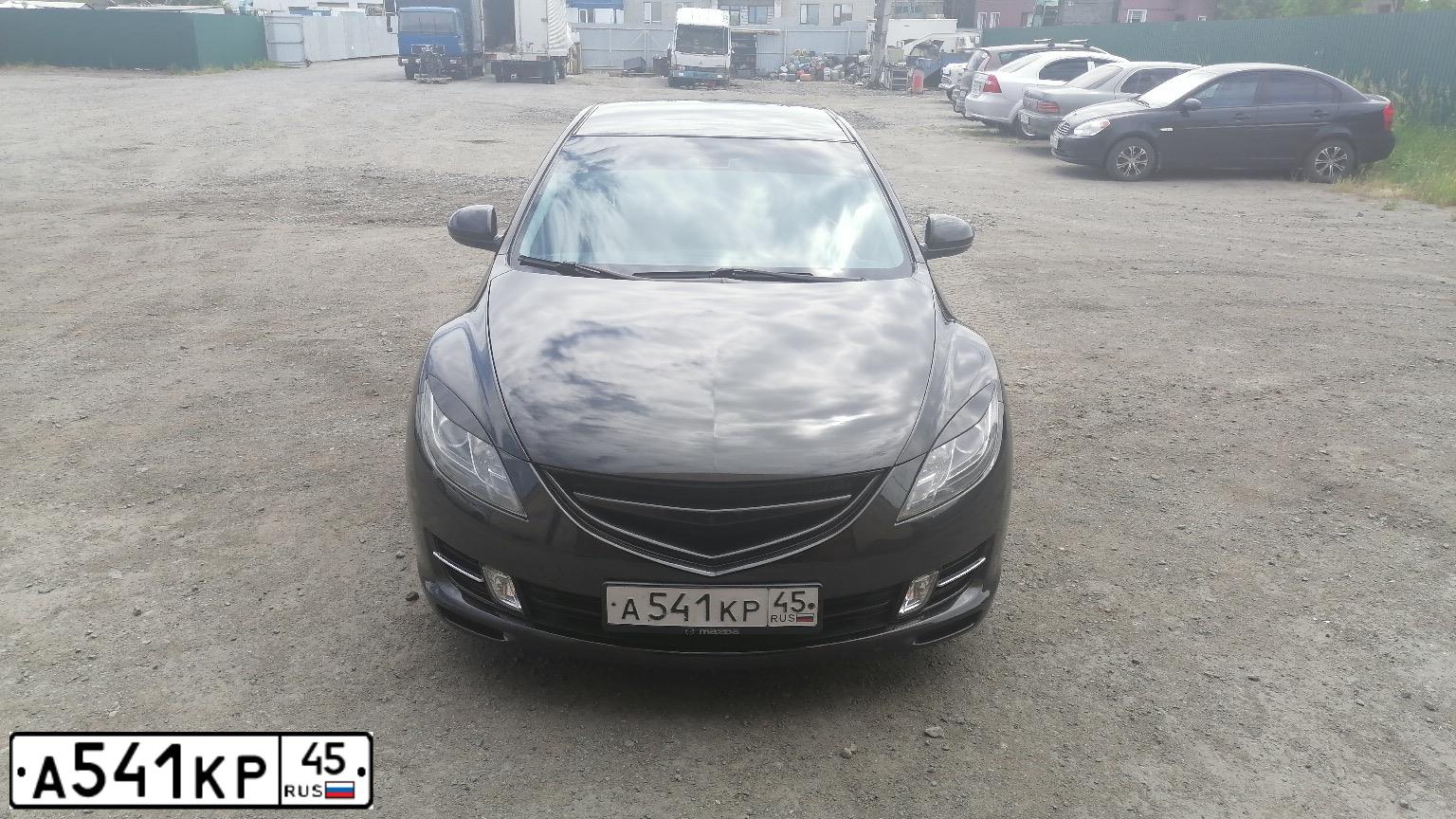 Фото автомобиля MAZDA 6, 2007 — госномер А541КР45. Цвет: ЧЕРНЫЙ