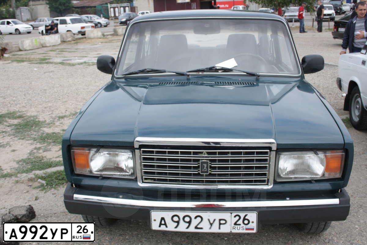 Фото автомобиля LADA 2107, 2004 — госномер А992УР26. Цвет: Сине-зеленый
