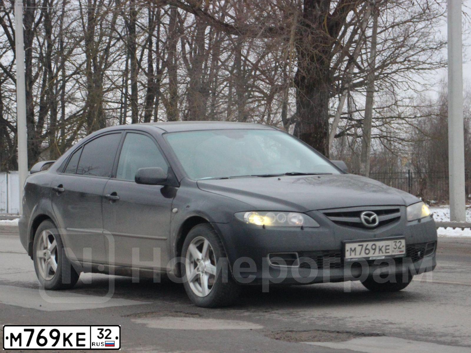 Фото автомобиля MAZDA 6, 2007 — госномер В989СВ57. Цвет: ТЕМНО-ВИШНЕВЫЙ