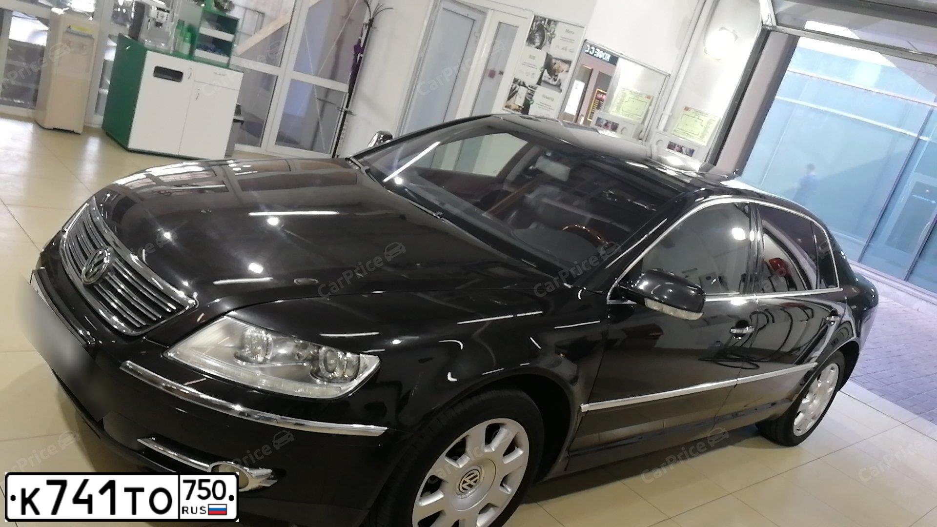 Фото автомобиля VOLKSWAGEN PHAETON, 2008 — госномер О864МС71. Цвет: ЧЕРНЫЙ