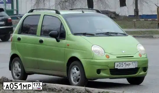 Фото автомобиля DAEWOO O MATIZ, 2007 — госномер А051МР173. Цвет: СВЕТЛО-САЛАТОВЫЙ