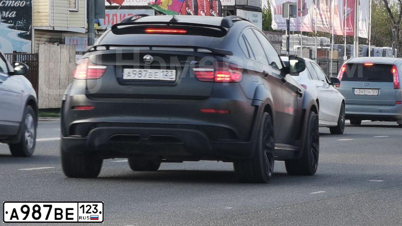 Фото автомобиля BMW X6, 2010 — госномер К931ТМ193. Цвет: ЧЕРНЫЙ
