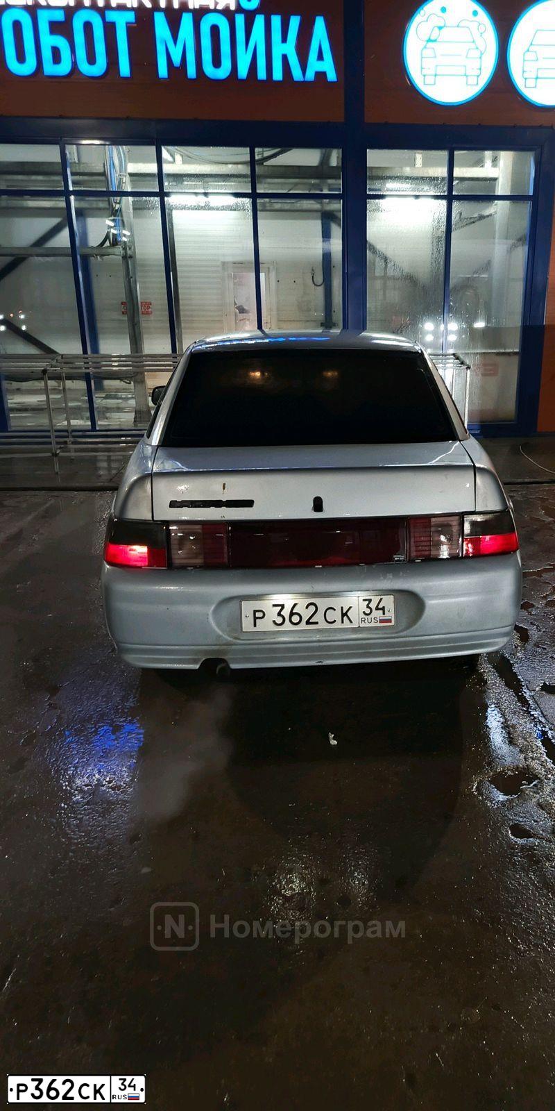 Фото автомобиля LADA 2110, 2000 — госномер Р362СК34. Цвет: СЕРО ГОЛУБОЙ