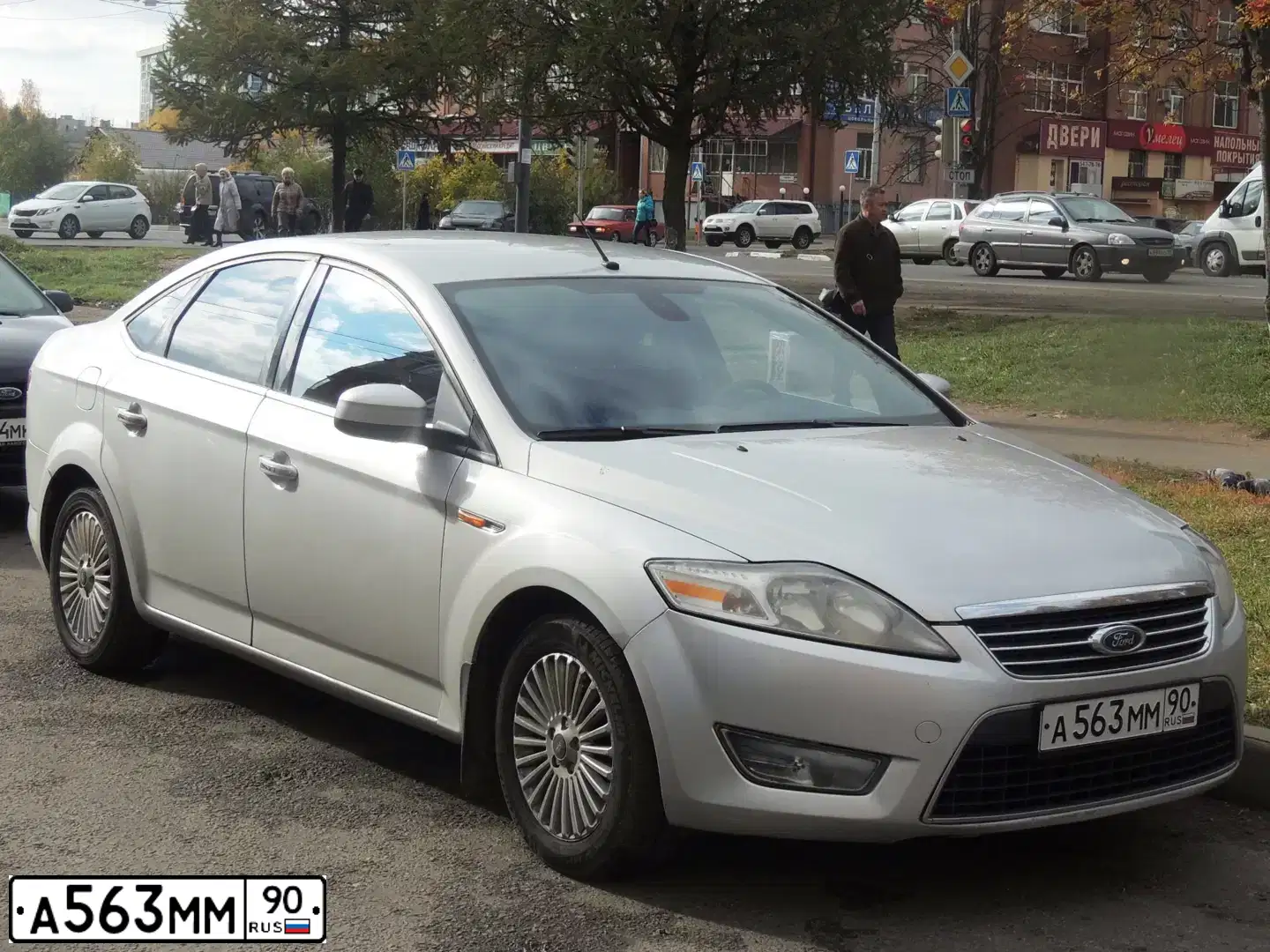 Фото автомобиля FORD MONDEO, 2008 — госномер А563ММ90. Цвет: СЕРЕБРИСТЫЙ