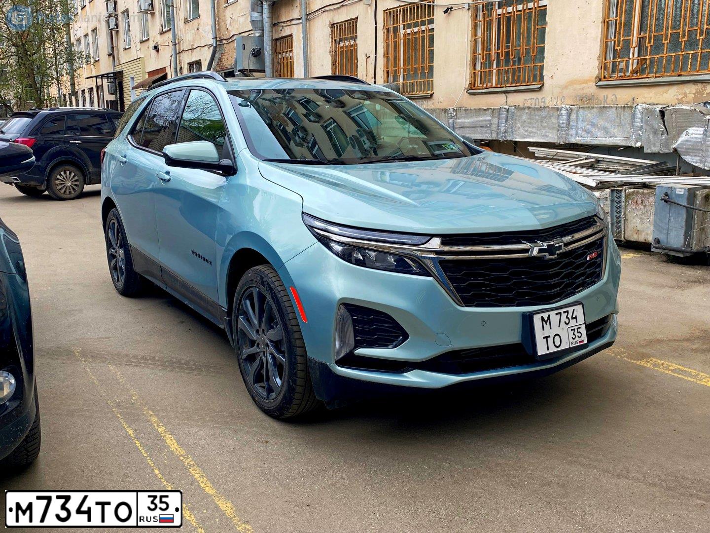 Фото автомобиля CHEVROLET EQUINOX, 2022 — госномер М734ТО35